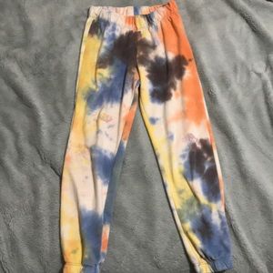 Tie dye sweat pants